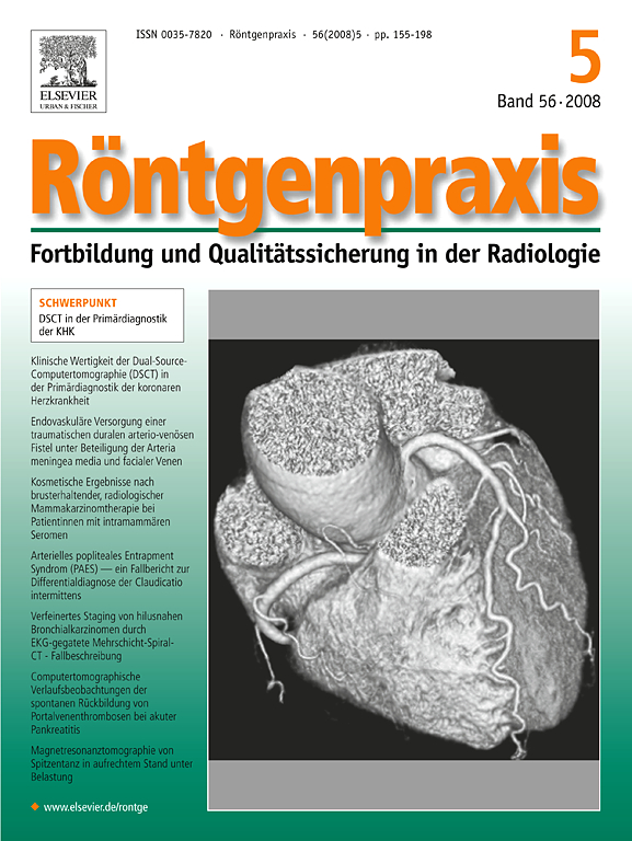 Go to journal home page - Röntgenpraxis